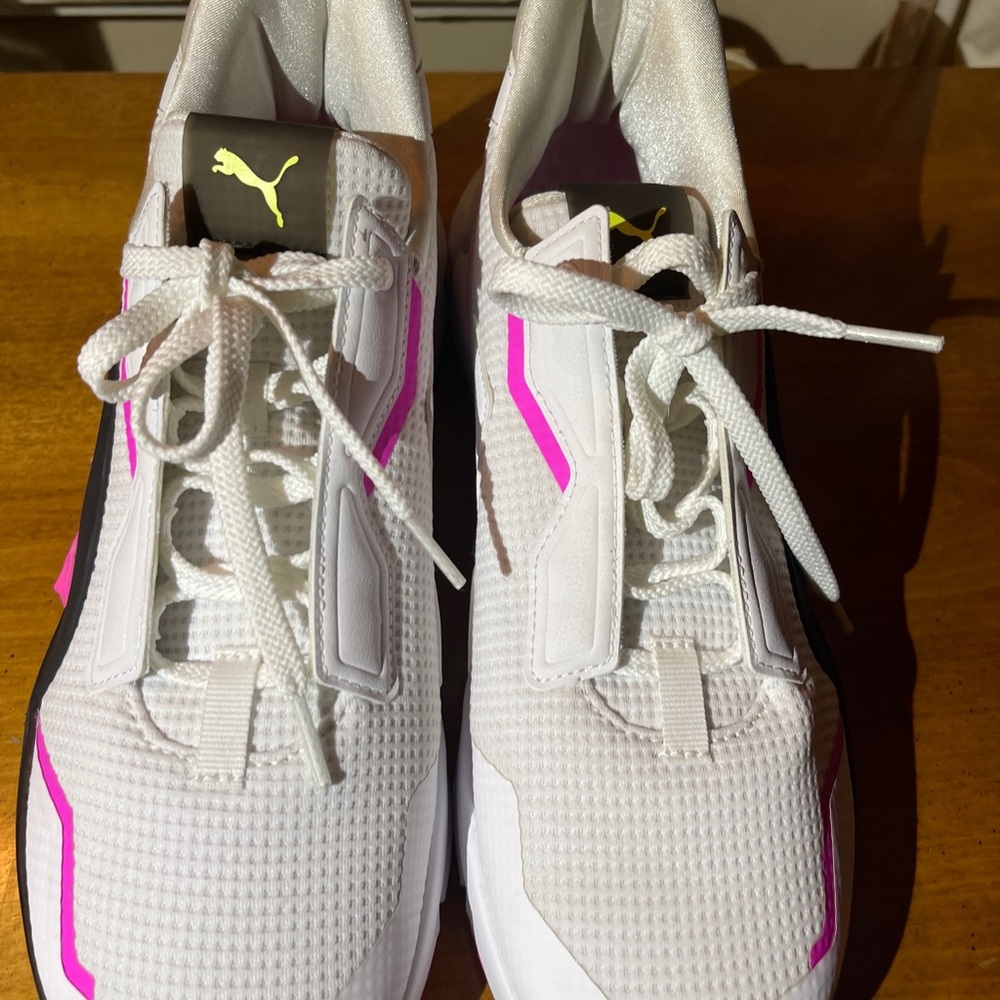 Puma Provoke XT White/Black-Pink 193784-04 Women's Size 10 Medium Looks New